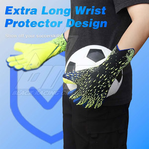 Customized Professional Football Goalkeeper <b>Gloves</b> with Custom Logo German Contact Latex Palm Anti Slip Breathable Match - Product Image 4
