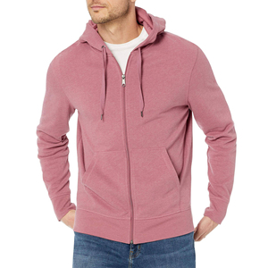 Sajjawal Zipper-Up Regular Fit 100% Cotton Fleece 400g Heavyweight Solid Eco-Friendly Windproof <b>Waterproof</b> Winter Mens Hoodie - Product Image 5