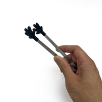 Mini pinces à nourriture, pinces en forme de paume à main de 5 pouces, pinces en silicone colorées pour servir des aliments, des glaçons, des fruits, du sucre, des collations, des frites