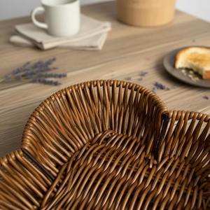 Cesta de Mimbre en Forma de Corazón Romántico, Perfecta para Decoración de Mesa, Presentación de Postres y Base para Cestas de Regalo de Aniversario - Product Image 3