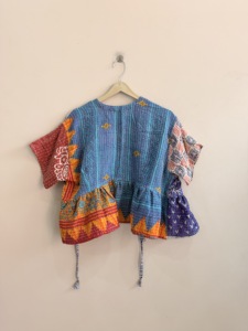 Lote al por mayor de blusas Kantha hechas a mano, estilo vintage bohemio tribal - Product Image 1