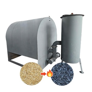 Four de carbonisation du charbon de bambou de grande capacité avec moteur pour poêle à charbon actif et râteau Four carbonisé au biochar - Product Image 1