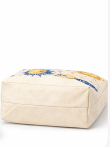 Sacs de plage en toile épaisse à motif de dessin animé personnalisé, sacs de courses réutilisables, sacs écologiques, broderie personnalisée, impression personnalisée - Product Image 5