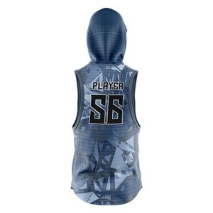 เครื่องแบบฟุตบอล7v7ผู้ชาย, เสื้อฮู้ดแขนกุดพร้อมกางเกงขาสั้นรัดทรง7on7ธงชาติ - Product Image 4