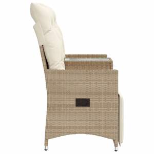 Sofá Reclinable Beige para Jardín, Asientos Cómodos para Exteriores - Product Image 5