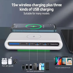 Batterie externe sans fil, station d'alimentation portable, station de charge USB Type C, chargeur de bureau pour téléphone portable - Product Image 6