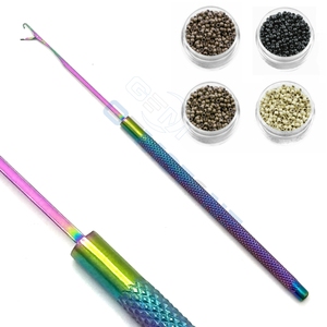 Professional Hair Extension Pulling <b>Hook</b> <b>Tool</b> | Micro Ring & Nano Ring Loop <b>Hook</b> Needle | Stainless Steel Rainbow Salon <b>Tool</b> - Product Image 5
