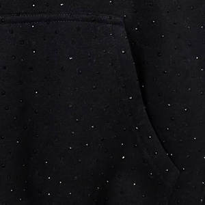 Ensemble 2 pièces streetwear vintage personnalisé : sweat à capuche et pantalon de jogging en coton délavé à l'acide pour homme avec strass - Product Image 5