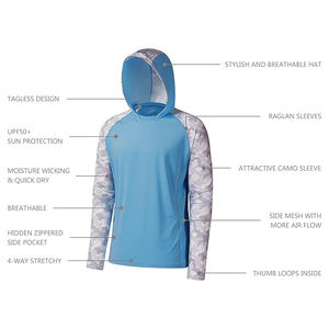 Sweat à capuche camouflage patchwork pour homme, mélange coton et polyester, panneaux à motifs variés, cordon de serrage à la capuche - Product Image 5