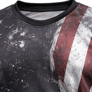 Camiseta de Paintball con Bandera de EE. UU., Estrellas y Rayas Patrióticas, Sublimación, Manga Larga, Malla Transpirable, Ropa Deportiva para Equipos, Ropa de Entrenamiento Atlético - Product Image 5