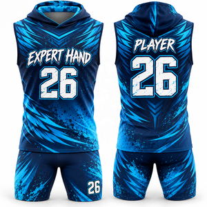 Ensemble Maillot et Short de Football 7v7 Personnalisé à Compression, Anti-Transpiration, pour Entraînement et Matchs Jeunes et Adultes - Tenue de Sport - Product Image 1