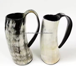 Taza para beber de cuerno hecha a mano de alta calidad para maceta, molde para velas, contenedor de utensilios disponible para la venta - Product Image 3