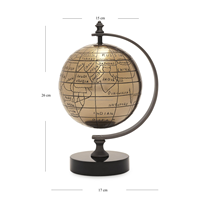 Base para Globo Terráqueo de Latón, Hecha a Mano, Duradera, de Alta Calidad, Moderna, con Temática Artística Antigua/Vintage, Educativa, Personalizable en Tamaño