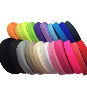 Cinta Elástica Plegable de Satén al por Mayor con Alta Elasticidad, Resistente a la Decoloración y de Larga Duración para Uso en Accesorios de Prendas de Vestir - Product Image 1