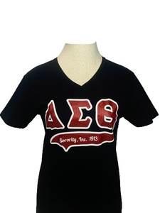 Camisetas de Mujer y Niña de Manga Corta de Algodón para Uso Casual en el Campus, Diseño Personalizado en Negro, Rojo y Blanco, de Gran Venta - Product Image 5