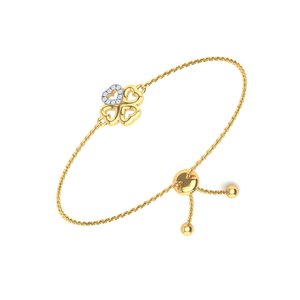 Dainty <b>Charm</b> Bracelet With Delicate Chain For Women Elegant Wrist Jewelry Adjustable Gift Accessory For Special Occasions - Product Image 5