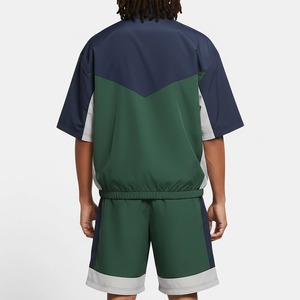 Chaqueta Deportiva de Manga Corta para Hombre con Bloques de Color, Cierre Frontal con Cremallera, Logotipo, Corte Regular, Secado Rápido, Poliéster - Product Image 6