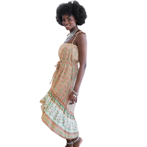 Vestido largo con cuello en V para mujer, ropa informal de moda - Product Image 2