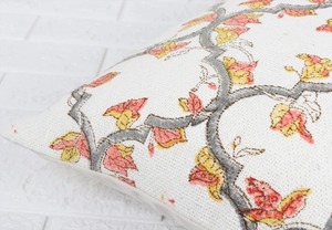 Housse de coussin bohème grise et blanche à imprimé Jaipuri, housse de coussin décorative ethnique indienne pour canapé, décoration de la maison - Product Image 2