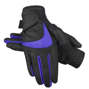 Dernier design, haute qualité, gants d'équitation pour hommes et femmes, en cuir véritable, été, doigts entiers, logo personnalisé, équitation, course hippique - Product Image 1