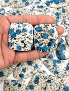 Jaspe K2 Natural Cabujón, Gema Suelta Pulida Ovalada y de Formas Mixtas para Joyería, Jaspe con Manchas Azules, Precio de Fábrica, Jaspe K2 - Product Image 4