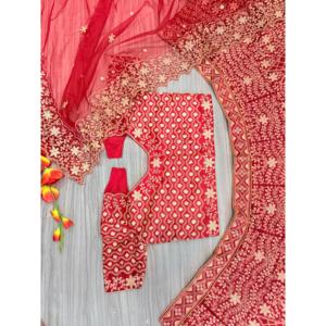 Lehenga Choli de soirée 2XL le plus magnifique, avec un design de broderie exquis - Product Image 2