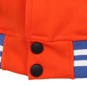 Veste Letterman Confortable en Toile Sur Mesure à Col Montant avec Lettres sur le Devant pour Hommes, Manches Longues, Respirante, Veste d'Hiver en Promotion en Ligne - Product Image 6