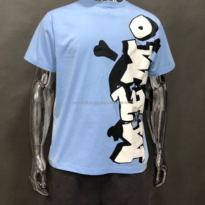 เสื้อยืดคอกลมโอเวอร์ไซส์ของผู้ชายทรงครอปโอเวอร์ไซส์ดีไซน์แบบบ็อกซี่ฟิต - Product Image 1