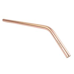 Reusable Copper Cocktail Beverage Tubes Bent <b>Metal</b> Drinking <b>Straw</b> Set for Premium Bar and Kitchen Accessories - Product Image 2