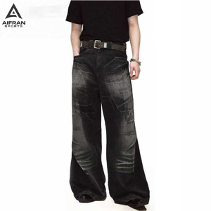 Jeans Bootcut pour Hommes Aifran Sports, Denim Stretch, Jambes Évasées, Pantalon Classique Casual, Fabricant OEM - Product Image 5