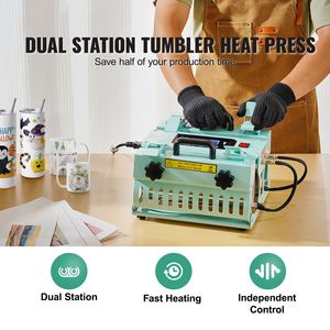 Pressa a Caldo a 2 Stazioni per Tazze da 30oz, Doppia e Indipendente, Riscaldamento Rapido e Uniforme per T-shirt - Product Image 2