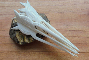 Épingle à Cheveux Écologique en Os Naturel, Support de Chignon Moderne et Traditionnel, Accessoires pour Cheveux pour Femmes et Filles, Artisanat Naturel - Product Image 2