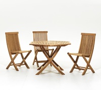 Chaise de jardin moderne pliable en teck massif - Chaise de jardin imperméable, écologique, portable et durable