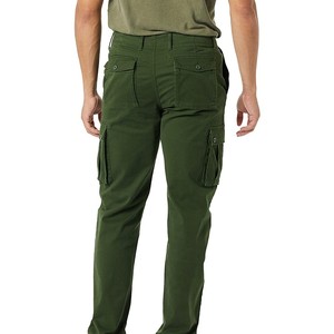 Pantalon Cargo Décontracté Homme Coupe Droite Taille Élastique Mi-Haute Kaki avec Multi-Poches – Vente en Gros Usine - Product Image 5