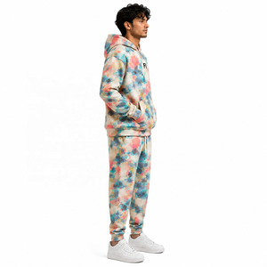 Conjunto de Sudadera y Pantalón Deportivo de Invierno para Hombre, de Primera Calidad, con Estampado Tie Dye, Manga Larga, Corte Regular, Venta al Por Mayor, ODM, OEM - Product Image 2