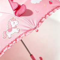 Nouveau Parapluie Transparent pour Enfants Motif Chiot Mignon, Parapluie Dôme Style Ins pour Filles