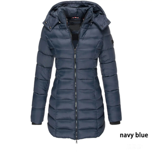 Solid Trader Premium Insulated Maximum Warmth <b>Lightweight</b> Windproof Elegant Longline Padded <b>Parka</b> Coat <b>Women</b> Long Puffer Jacket - Product Image 4