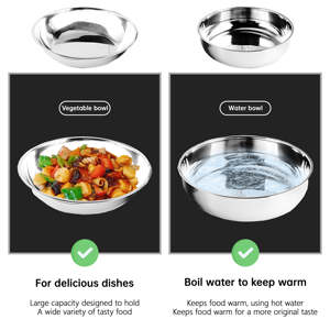 Plat à chafing professionnel classique en acier inoxydable pour les entreprises de restauration, les hôtels et les organisateurs de mariages - Product Image 6