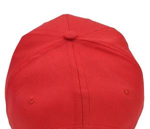 Gorra de 5 Paneles Personalizada al por Mayor, Gorra de Algodón Twill Roja con Cierre a Presión, Gorra Deportiva para Hombre y Mujer, Personalizable - Product Image 3