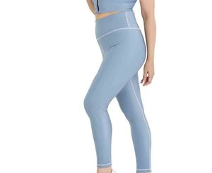 Fashion Style Women Light Blue <b>Seamless</b> <b>Leggings</b> Wholesale Women <b>Legging</b> Made in Pakistan Women <b>Legging</b> for Sale - Product Image 1