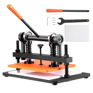 Macchina Fustellatrice Manuale Usata 14.2 X 10.2 per Taglio Pelle e Goffratura, Corsa di Pressione 0.47, Doppio Albero Guida - Product Image 1