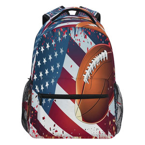 Custom <b>Large</b> Capacity NAHEED SPORTS Unisex American Football Soccer Sports Travel <b>School</b> <b>Backpack</b> with Shoes - Product Image 1