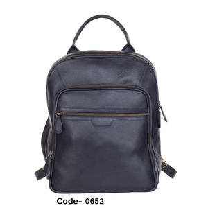 Sac à dos pour ordinateur portable en cuir, sac de bureau, sac de voyage, sac d'école, léger, multifonctionnel, facile à transporter, grand rangement, designs italiens - Product Image 6