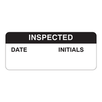 Étiquettes d'inspection Brady autocollantes durables avec date et initiales pour les contrôles d'équipement