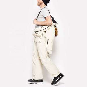 Professional <b>Waterproof</b> Men's Ski Suit <b>Set</b> Windproof Winter Snowboard Jacket and Pants Thermal Outdoor Skiing Wear with Fur Hood - Product Image 5