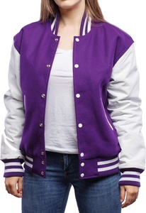 Custom Logo Wool Chenille Embroidery Baseball Letterman <b>Jackets</b> Unisex Vintage Blank Leather Sleeves <b>Varsity</b> <b>Jacket</b> - Product Image 5