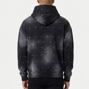 Artículo Más Vendido, Sudadera con Capucha y Estampado de Puntos Negros para Hombre, con Logotipo Personalizado, Corte Regular, Felpa de Algodón, Ropa Casual de Otoño - Product Image 2