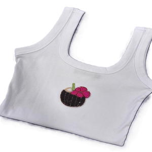 Top sin mangas moderno con bordado de cuentas y abalorios, estilo occidental, con cuentas decorativas bordadas - Product Image 1