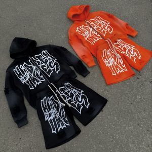 Conjunto Deportivo Reversible de Alta Calidad, Estilo Casual, Lavado Ácido, para Invierno, Ecológico, con Logotipo Personalizado, Ropa Urbana - Product Image 1