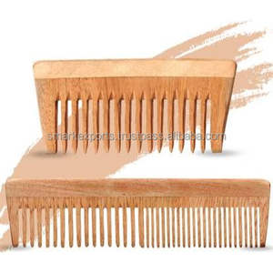 Peine de Madera de Neem Ecológico Hecho a Mano, Grado A+, Diseño Moderno para el Crecimiento del Cabello y Cuidado Capilar Natural, Duradero para Hombres y Mujeres - Product Image 1